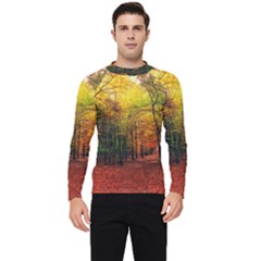 Forest Woods Autumn Nature Men s Long Sleeve Rash Guard by Proyonanggan