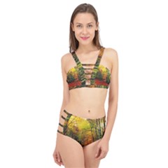 Forest Woods Autumn Nature Cage Up Bikini Set by Proyonanggan