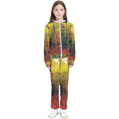 Forest Woods Autumn Nature Kids  Tracksuit by Proyonanggan