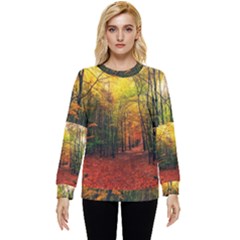 Forest Woods Autumn Nature Hidden Pocket Sweatshirt