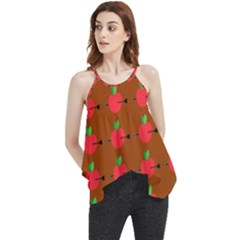 Apple Arrow Pattern Design Drawing Flowy Camisole Tank Top by Proyonanggan