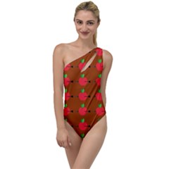 Apple Arrow Pattern Design Drawing To One Side Swimsuit by Proyonanggan