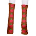 Apple Arrow Pattern Design Drawing Crew Socks View2