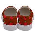 Apple Arrow Pattern Design Drawing Men s Canvas Slip Ons View4