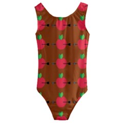 Apple Arrow Pattern Design Drawing Kids  Cut-out Back One Piece Swimsuit by Proyonanggan