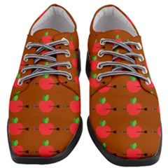 Apple Arrow Pattern Design Drawing Women Heeled Oxford Shoes by Proyonanggan