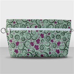 Swirls Foliage Leaves Green Handbag Organizer by Proyonanggan