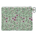 Swirls Foliage Leaves Green Canvas Cosmetic Bag (XXL) View2