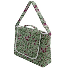 Swirls Foliage Leaves Green Box Up Messenger Bag by Proyonanggan