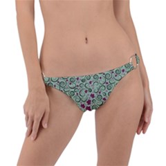 Swirls Foliage Leaves Green Ring Detail Bikini Bottoms by Proyonanggan