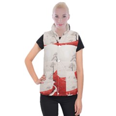 Trees Forest Path Women s Button Up Vest