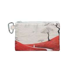 Trees Forest Path Canvas Cosmetic Bag (small) by Proyonanggan