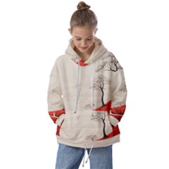 Trees Forest Path Kids  Oversized Hoodie