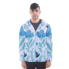 Flowers Petals Bloom Men s Hooded Windbreaker