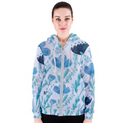 Flowers Petals Bloom Women s Zipper Hoodie