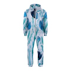 Flowers Petals Bloom Hooded Jumpsuit (kids)