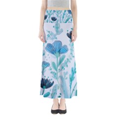 Flowers Petals Bloom Full Length Maxi Skirt by Proyonanggan