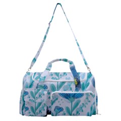 Flowers Petals Bloom Sports Gym Duffle Bag With Shoe Compartment by Proyonanggan