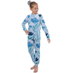 Flowers Petals Bloom Kids  Long Sleeve Set 