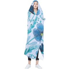 Flowers Petals Bloom Wearable Blanket by Proyonanggan