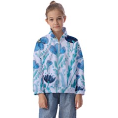 Flowers Petals Bloom Kids  Half Zip Hoodie