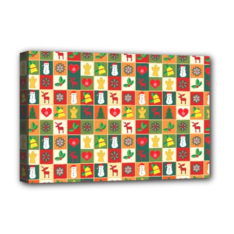 Template Christmas Pattern Deluxe Canvas 18  X 12  (stretched)