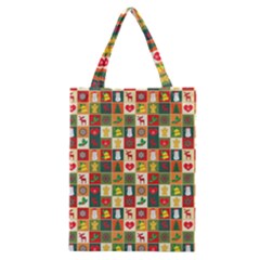 Template Christmas Pattern Classic Tote Bag