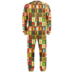 Template Christmas Pattern Onepiece Jumpsuit (men)