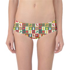 Template Christmas Pattern Classic Bikini Bottoms