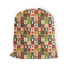 Template Christmas Pattern Drawstring Pouch (2xl)