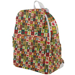 Template Christmas Pattern Top Flap Backpack