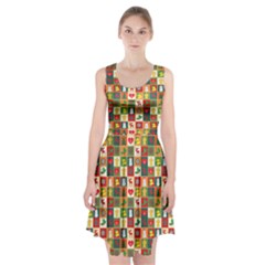 Template Christmas Pattern Racerback Midi Dress