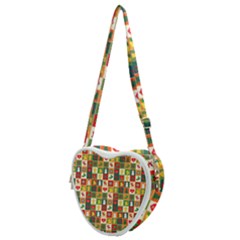 Template Christmas Pattern Heart Shoulder Bag