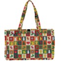 Template Christmas Pattern Canvas Work Bag View1