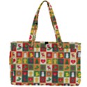 Template Christmas Pattern Canvas Work Bag View2