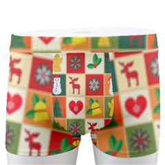 Template Christmas Pattern Men s Boxer Briefs