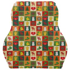 Template Christmas Pattern Car Seat Velour Cushion 