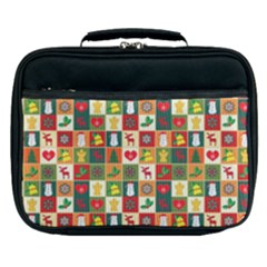 Template Christmas Pattern Lunch Bag