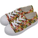 Template Christmas Pattern Kids  Low Top Canvas Sneakers View2