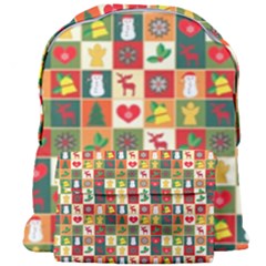 Template Christmas Pattern Giant Full Print Backpack