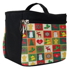 Template Christmas Pattern Make Up Travel Bag (small)