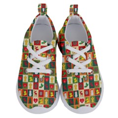 Template Christmas Pattern Running Shoes