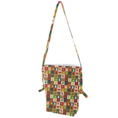 Template Christmas Pattern Folding Shoulder Bag