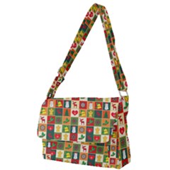 Template Christmas Pattern Full Print Messenger Bag (s)