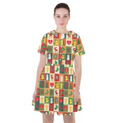 Template Christmas Pattern Sailor Dress