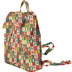 Template Christmas Pattern Buckle Everyday Backpack