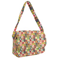 Template Christmas Pattern Courier Bag