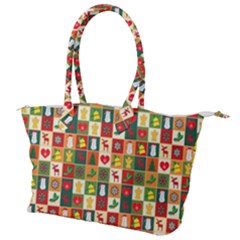 Template Christmas Pattern Canvas Shoulder Bag