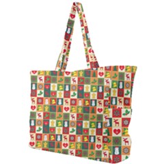 Template Christmas Pattern Simple Shoulder Bag