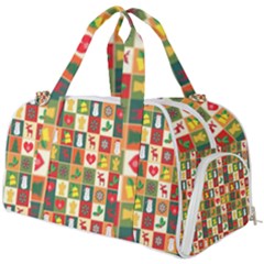 Template Christmas Pattern Burner Gym Duffle Bag